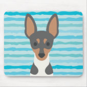 Smooth Fox Terrier Mousepad Muismat (Voorkant)