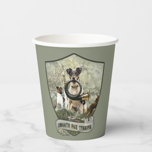 Smooth Fox Terrier Papieren Bekers (Voorkant)