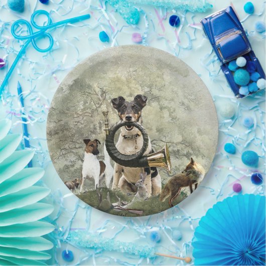 Smooth Fox Terrier Papieren Bordje (Feest)