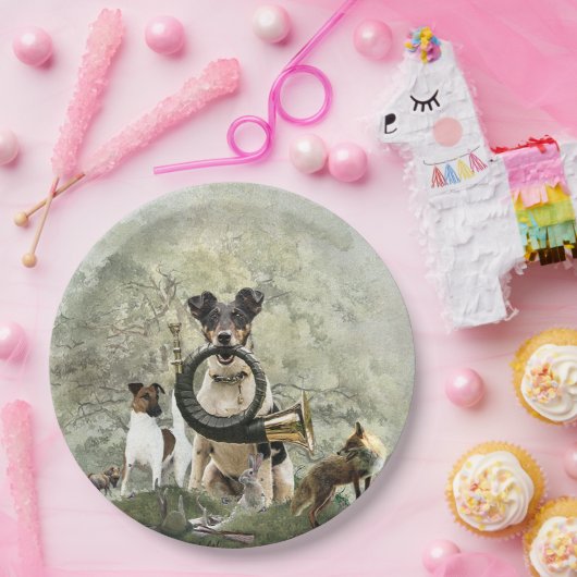 Smooth Fox Terrier Papieren Bordje (Feest)