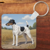 Smooth Fox Terrier Sleutelhanger (Achterkant)