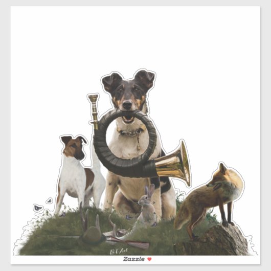 Smooth Fox Terrier Sticker (Vel)