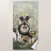 Smooth Fox Terrier Strandlaken (Voorkant)