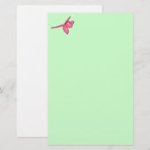 Smooth Fuschia Dragonfly Briefpapier (Voorkant / Achterkant)