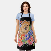 SMOOTH GARDEN PATH Chow All-Over Print Schort (Gedragen)