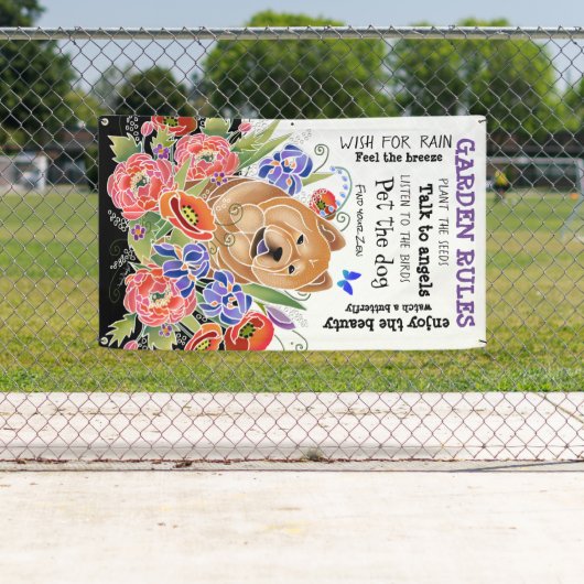 SMOOTH GARDEN PATH chow tuinbanner 3'x5' Spandoek (Insitu)