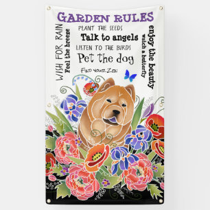 SMOOTH GARDEN PATH chow tuinbanner 3'x5' Spandoek