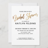 Smooth Gold Ombre Vrijgezellenfeest Typografie Kaart (Voorkant)