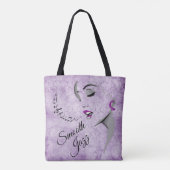 Smooth Jazz Lady Singer Tote Bag (Achterkant)