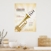 Smooth Jazz/Muziek Evenement Poster (Keuken)