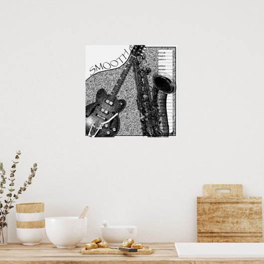 Smooth Jazz Poster Sketch (Keuken)