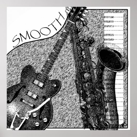Smooth Jazz Poster Sketch (Voorkant)