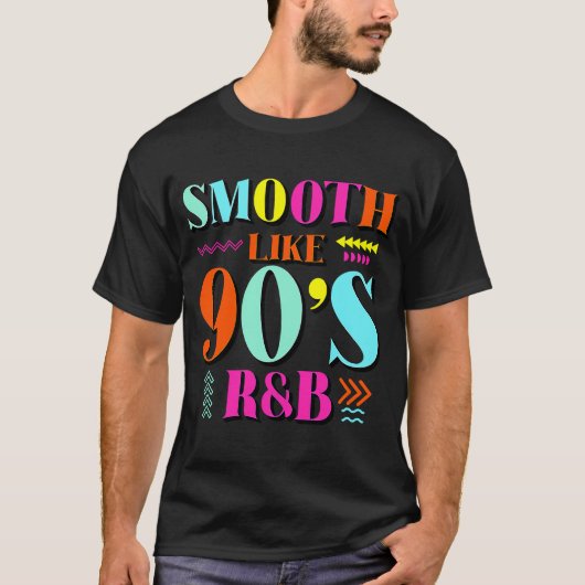 Smooth like 90's R&B 1990 Throwback Party T-shirt (Voorkant)