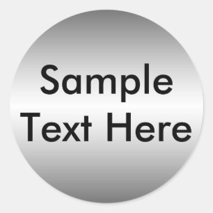 Smooth Metal Look Bord Sticker
