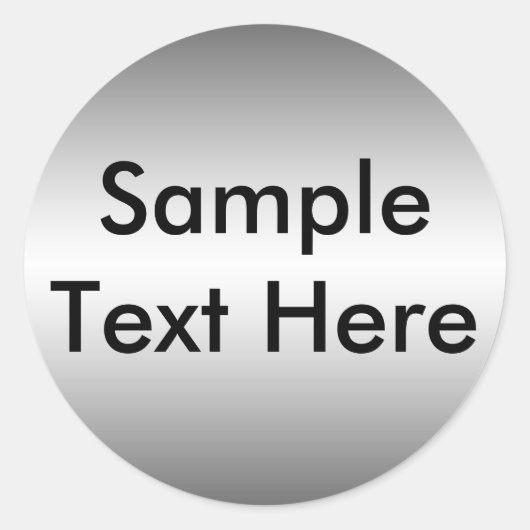 Smooth Metal Look Bord Sticker (Voorkant)