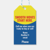 Smooth Moves Start Here Realtor Housewarming PopBy Cadeaulabel (Voorkant)