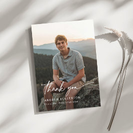 Smooth Note Afstuderen bedankkaart