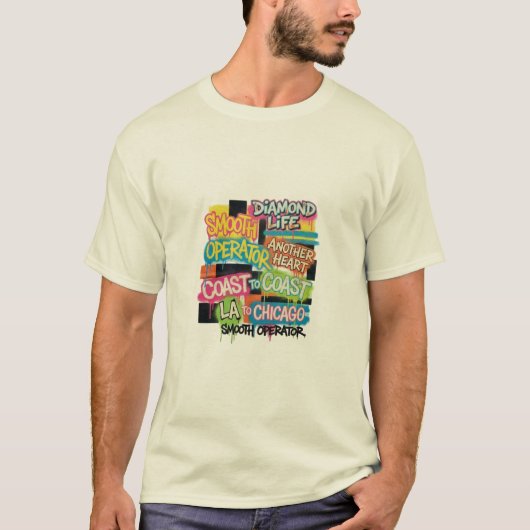 Smooth Operator T-Shirt Urban Graffiti Street Art (Voorkant)