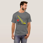 Smooth Operator Tractor Construction Heart Bulldoz T-shirt (Voorkant volledig)