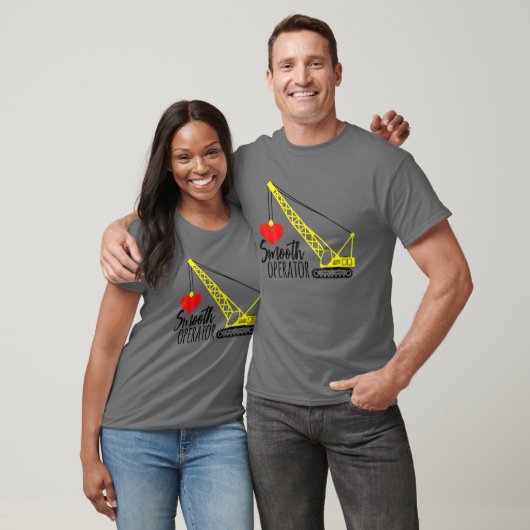 Smooth Operator Tractor Construction Heart Bulldoz T-shirt (Unisex)