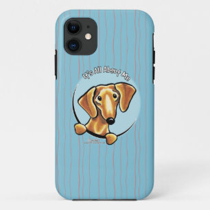 Smooth Red Dachshund IAAM iPhone 11 Hoesje