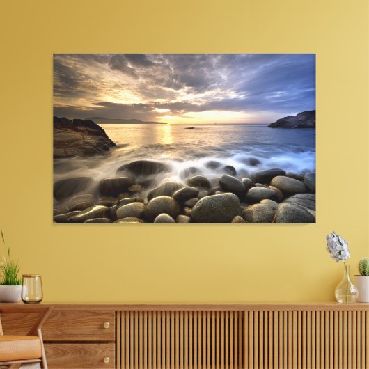 Smooth River Rocks Canvas Afdruk (Insitu (Woonkamer))