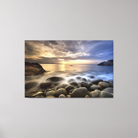 Smooth River Rocks Canvas Afdruk (Voorkant)