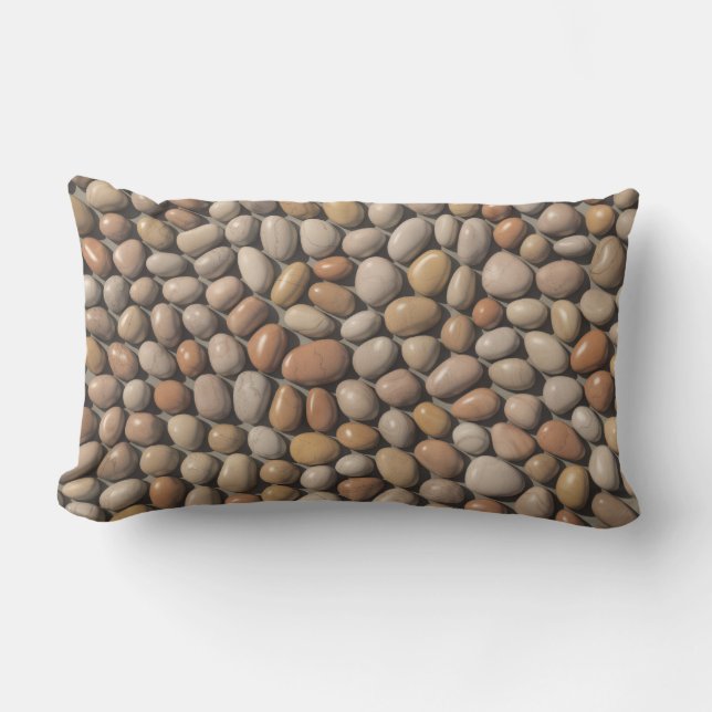 Smooth Riverbed Pebbles Kussen (Voorkant)