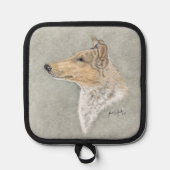Smooth Sable Collie Art Pannenlap (Voorkant)