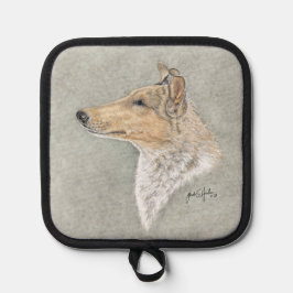 Smooth Sable Collie Art Pannenlap