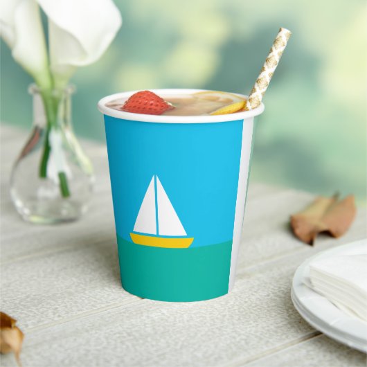 Smooth Sailin Paper Party Cup Papieren Bekers (Insitu)