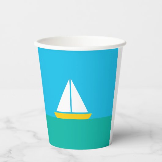 Smooth Sailin Paper Party Cup Papieren Bekers (Voorkant)