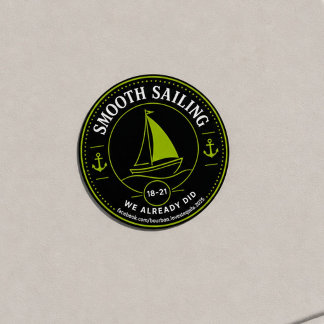Smooth Sailing BLT Ratings Margarita Niveau Ronde Sticker