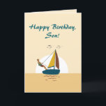 SMOOTH SAILING SON VERJAARDAG KAART<br><div class="desc">Een verjaardagskaart om je zoon een soepele vaart te wensen.</div>