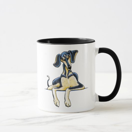 Smooth Saluki Emil Mok (Rechts)