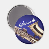 Smooth Saxophone Magneet (Voorkant / Achterkant)