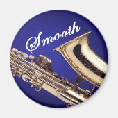 Smooth Saxophone Magneet (Voorkant)