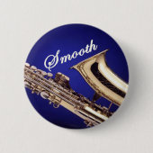 Smooth Saxophone Ronde Button 5,7 Cm (Voorkant)