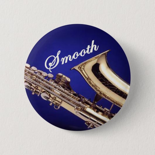 Smooth Saxophone Ronde Button 5,7 Cm (Voorkant)