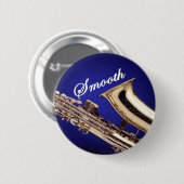 Smooth Saxophone Ronde Button 5,7 Cm (Voorkant /achterkant)
