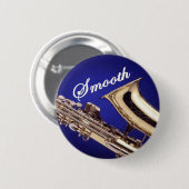 Smooth Saxophone Ronde Button 5,7 Cm (Voorkant /achterkant)