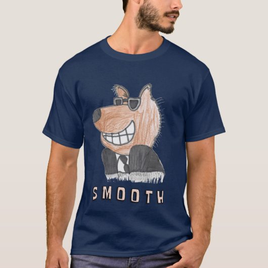 Smooth Wolf Art Work van Kareem T-shirt (Voorkant)