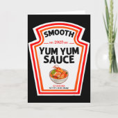 Smooth Yum Yum Sauce Condiment Costume Matching  Kaart (Voorkant)
