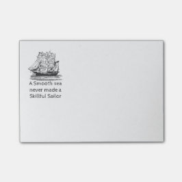 Smooth Zee heeft nooit Skillful Sailor Quote gemaa Post-it® Notes