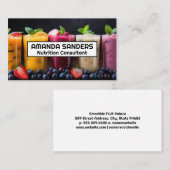 Smoothie bril | vruchten visitekaartje (Voorkant / Achterkant)