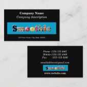 Smoothie Cafe / Juice bar visitekaartje (Voorkant / Achterkant)
