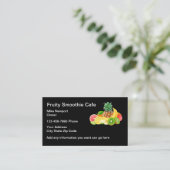 Smoothie Cafe Thema Modern Visitekaartje (Staand voorkant)