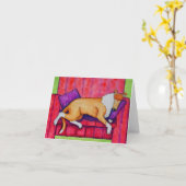 Smoothie dut 4x6 notecard kaart (Gele Bloem)