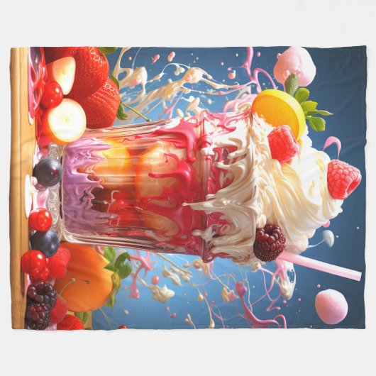 Smoothie Fleece Deken (Voorkant (Horizontaal))