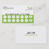 Smoothie & Juice Bar Visitekaartje Loyalty Kaart (Voorkant / Achterkant)